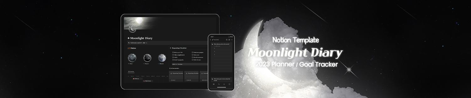 Moon_Light_Notion_Diary_Monthly_Planner