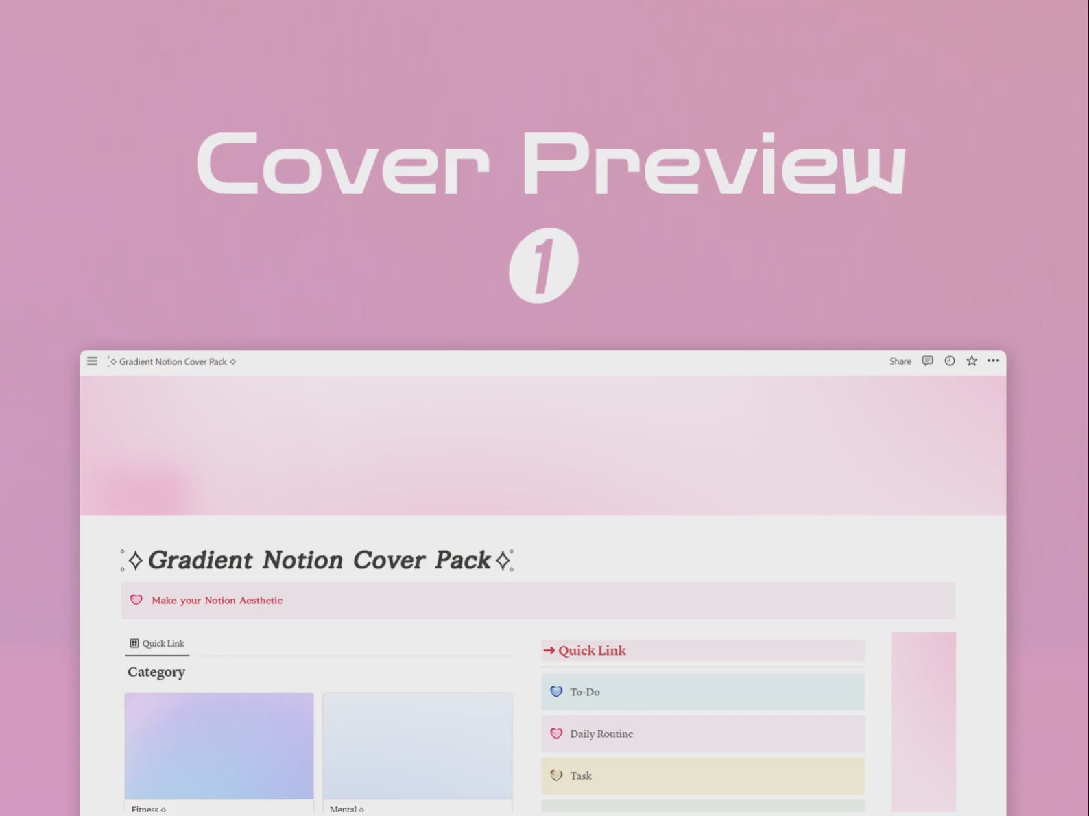 Gradient Notion Cover images Preview