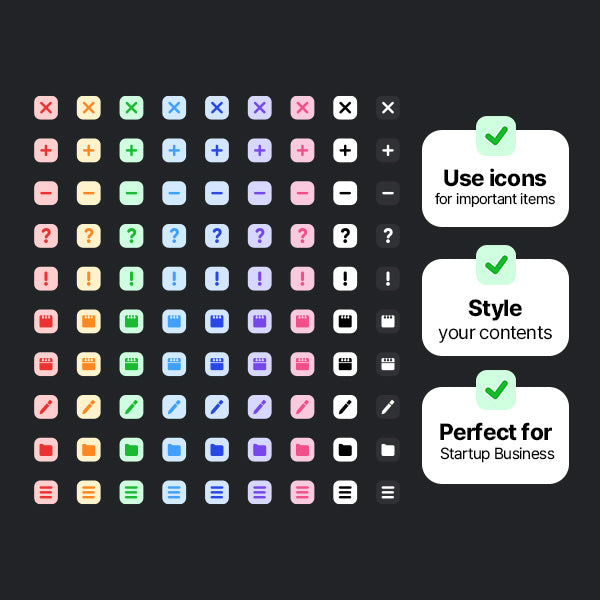 252 Simple Color Notion Icon Pack Notion Icon