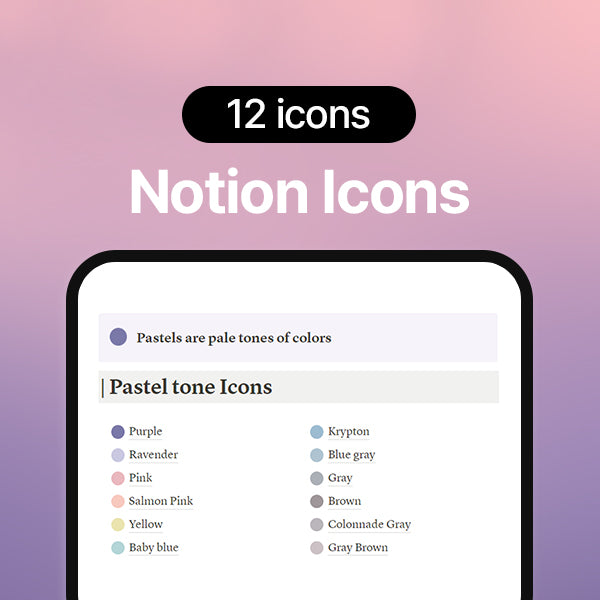 Pastel Notion Covers & Icons Notion Icon & Cover