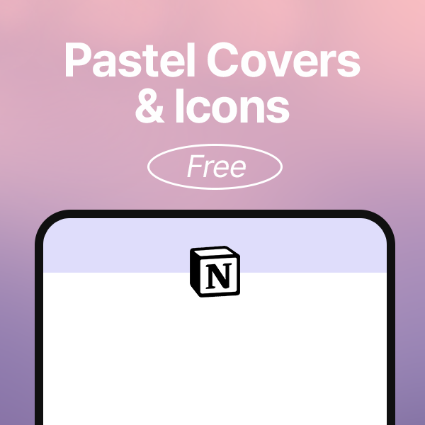 Pastel Notion Covers & Icons Notion Icon & Cover